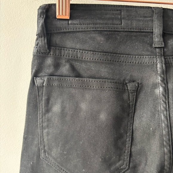 AllSaints Miller Black ‎ Coated Skinny Jeans Sz 26 - Picture 9 of 10
